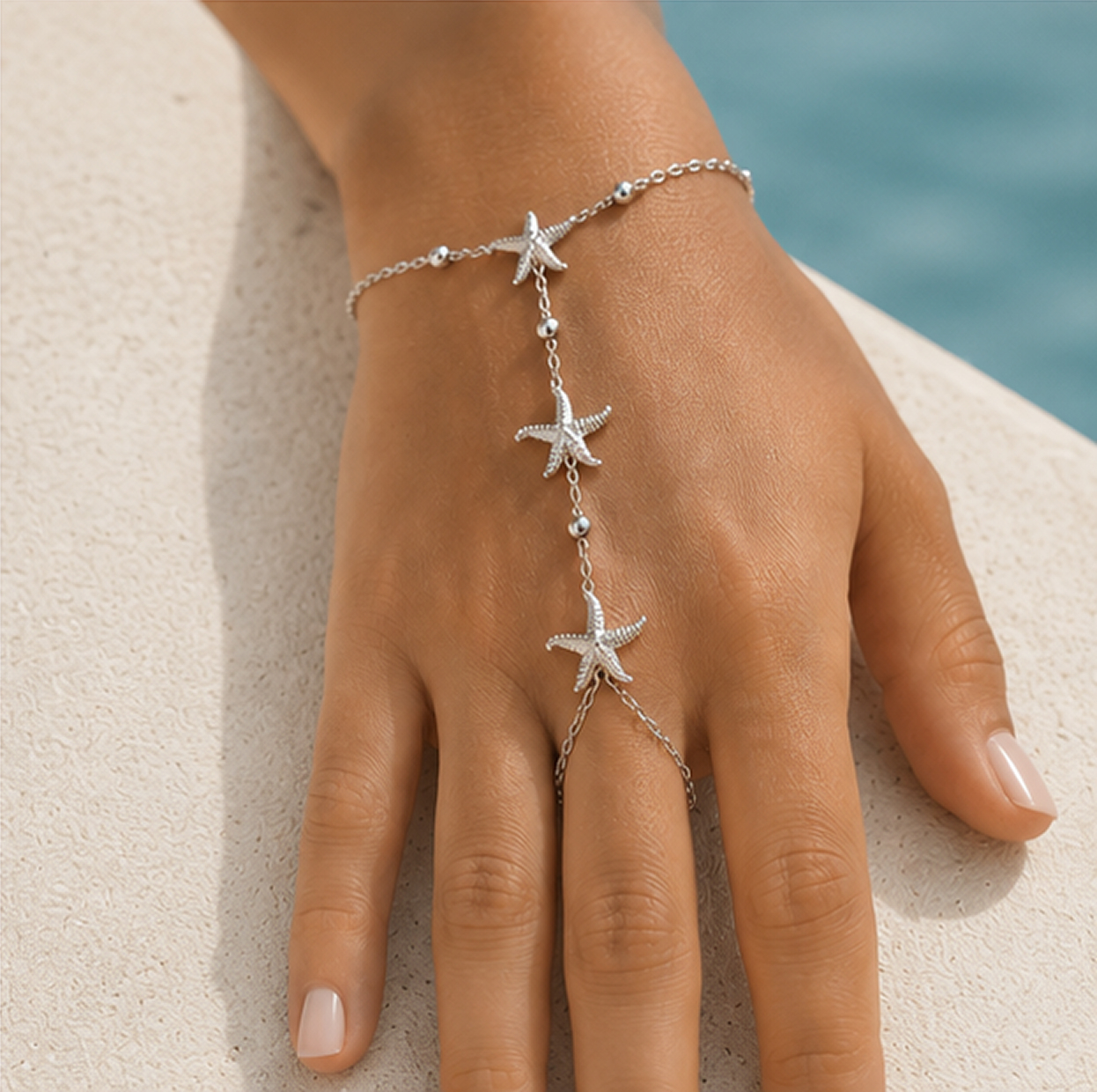 Portofino – Chaîne de main Étoiles de mer